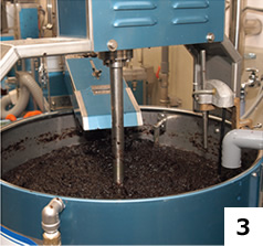 収穫した海苔は真水で洗って細かく裁断